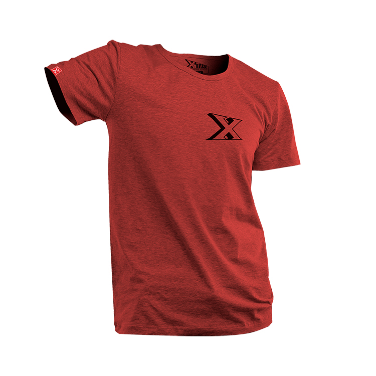 Playera para hombre roja con logo XTASEA al frente